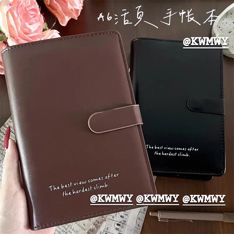 港信A6磁吸活页手账本高颜值复古风便携随身记事本子可拆卸笔记本,淘宝优惠券,粉丝福利购,淘宝优惠卷