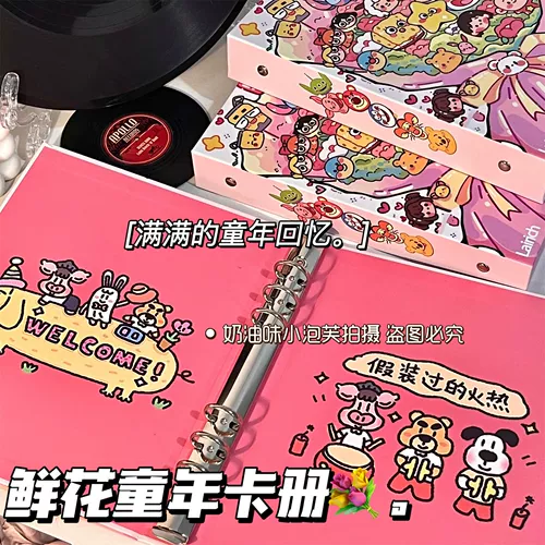 Мультяшная карточная книга, фотография для визитных карточек, система хранения, 3 дюймов