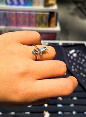 恋空祁煜小鱼戒指动漫周边原中手作二次元开口可调节礼物