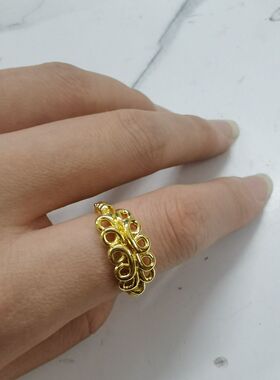 超自然行动组动漫游戏周边cos道具镂空超自然戒指编花金色高级