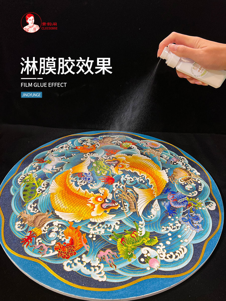 各种固沙胶水合集 附使用方法景泰蓝掐丝珐琅画制作 沙面釉面防水 - 图1