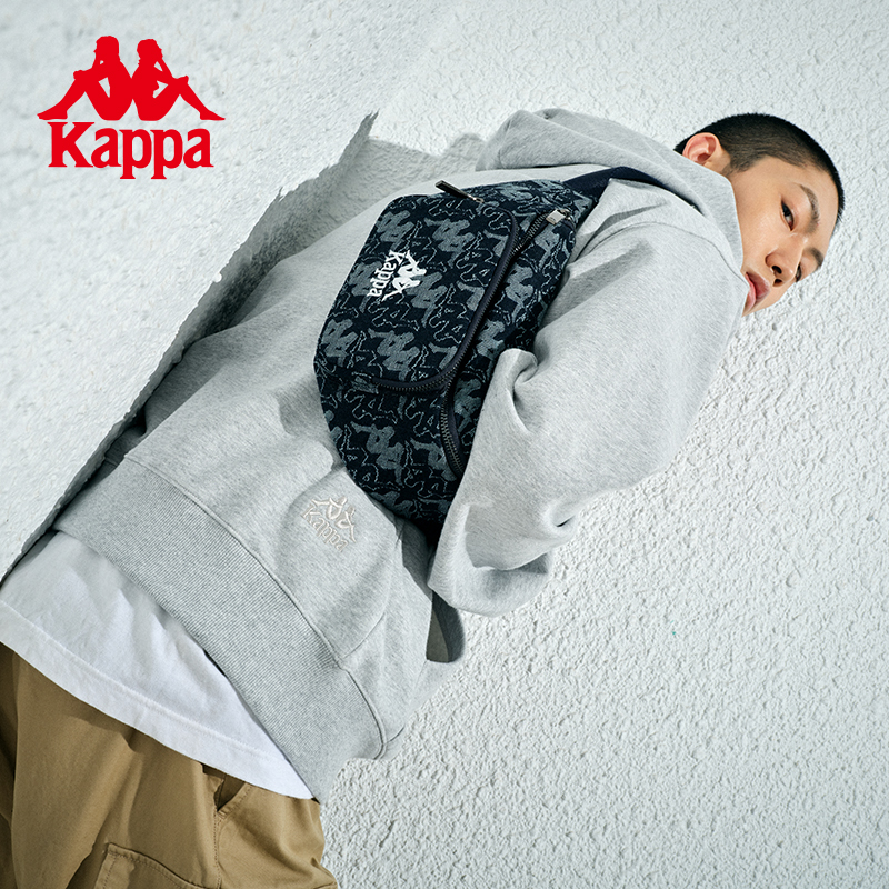 kappa正品春夏新款老花腰包斜挎包 Kappa卡帕胸包