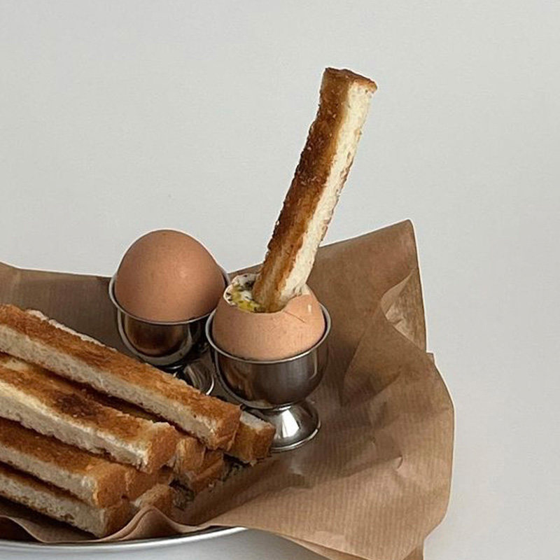 米间食堂 防烫鸡蛋杯 韩国ins同款 不锈钢鸡蛋托 鸡蛋架 鸡蛋座,淘宝优惠券,粉丝福利购,淘宝优惠卷