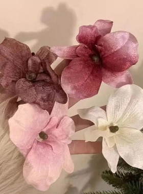 边夹花朵鸭嘴夹高级感发夹