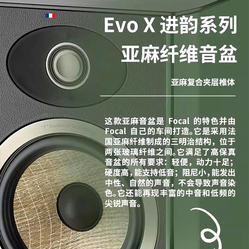 【官方】法国Focal劲浪音响进韵4号EVO X N4落地音箱扬声器hifi