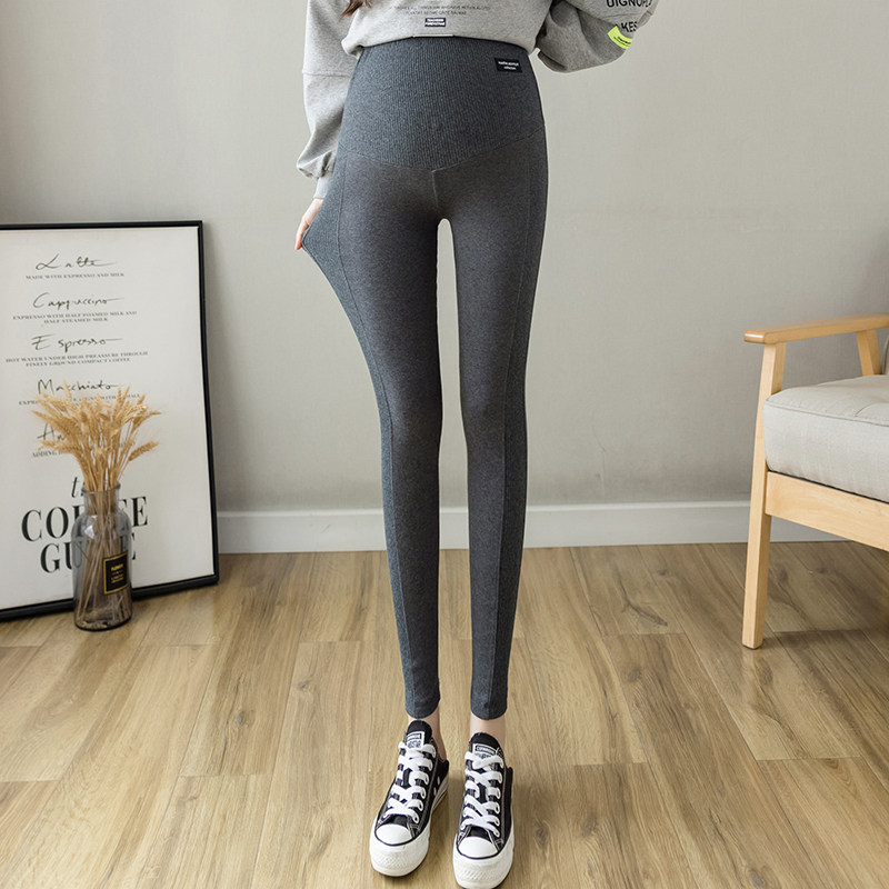 孕妇秋冬款外穿纯棉九分托腹打底裤 ma母婴孕妇打底裤