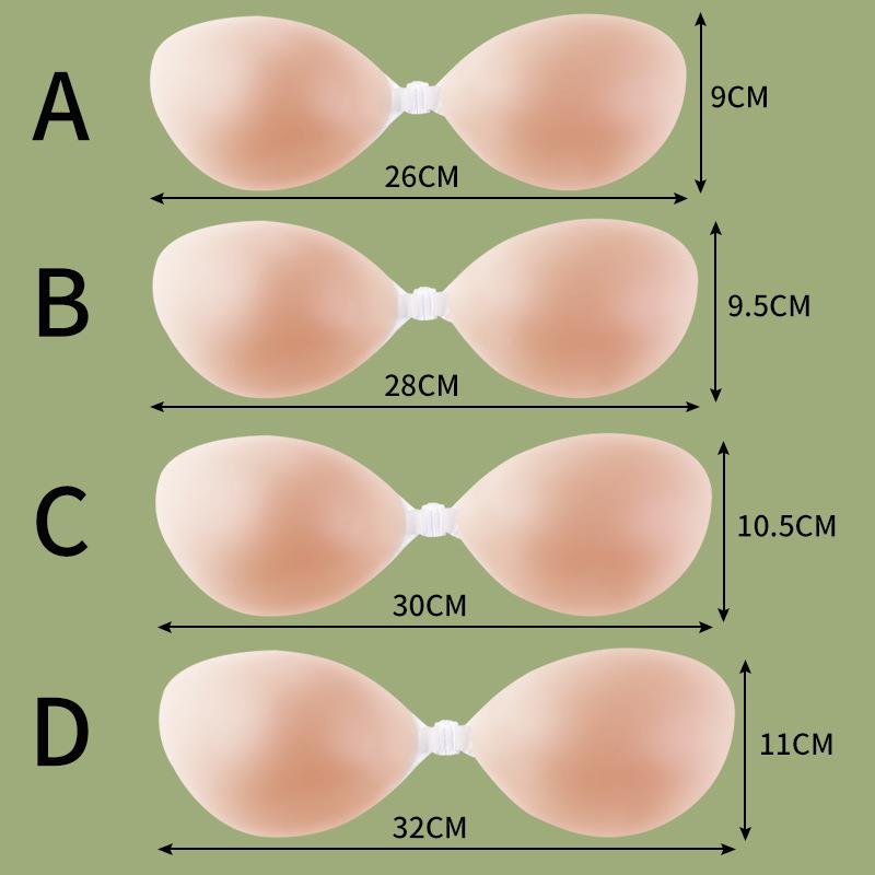 sw硅胶胸贴女婚纱用小胸显大隐形聚拢吊带用加厚薄款无痕提拉乳贴-图2