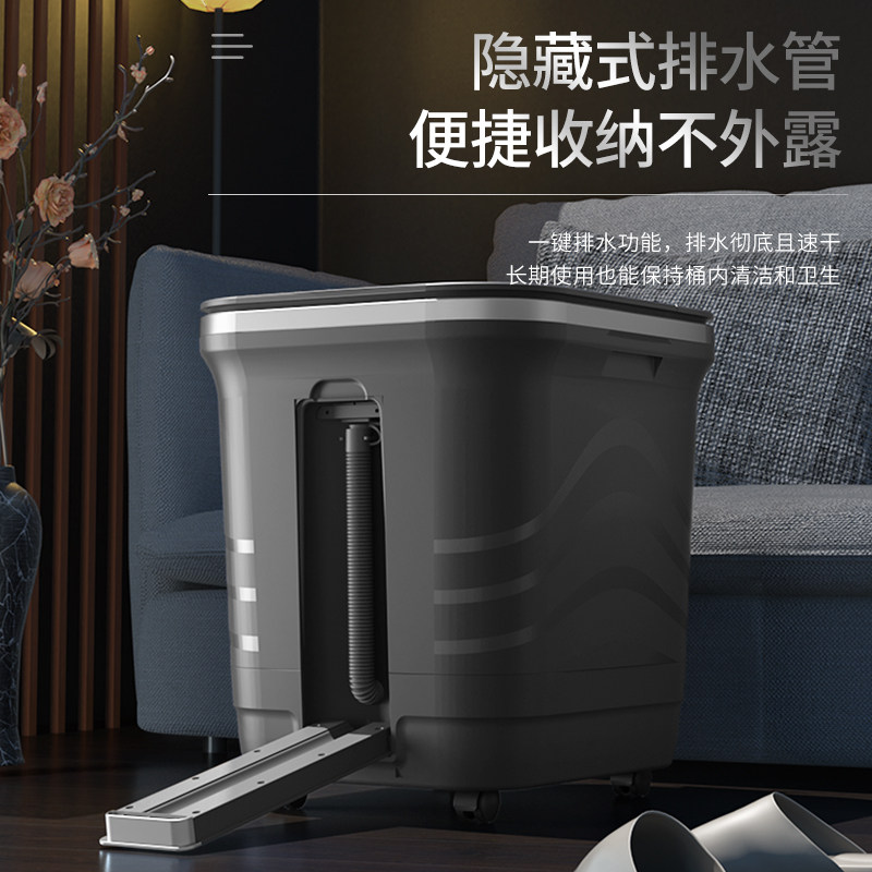 德国XUSHBA®杀菌泡脚桶按摩加热全自动洗脚盆恒温电动足浴器家用,淘宝优惠券,粉丝福利购,淘宝优惠卷