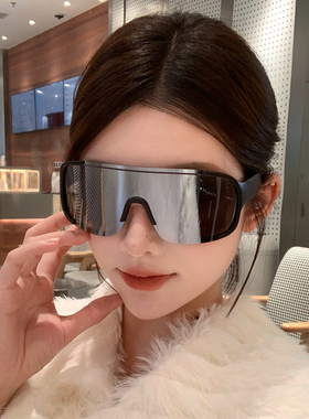 墨镜女运动骑行防风户外滑雪护目登山徒步太阳镜大脸显瘦网红同款