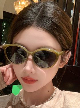 墨镜女款简约时尚防紫外线ins高级感韩版圆脸显瘦气质新款太阳镜