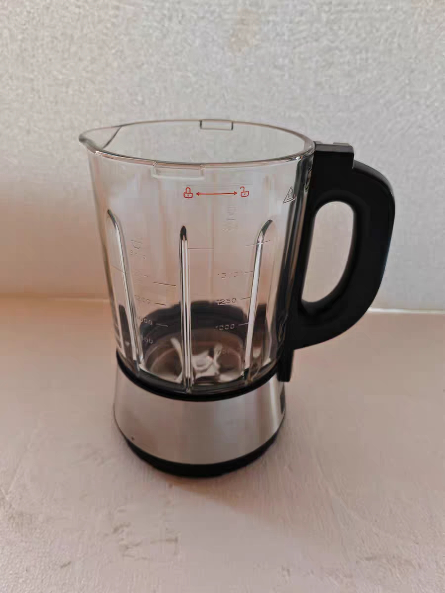 美的破壁豆浆机配件BL1214A加热搅拌玻璃杯组带盖/全新原厂替代件 - 图0