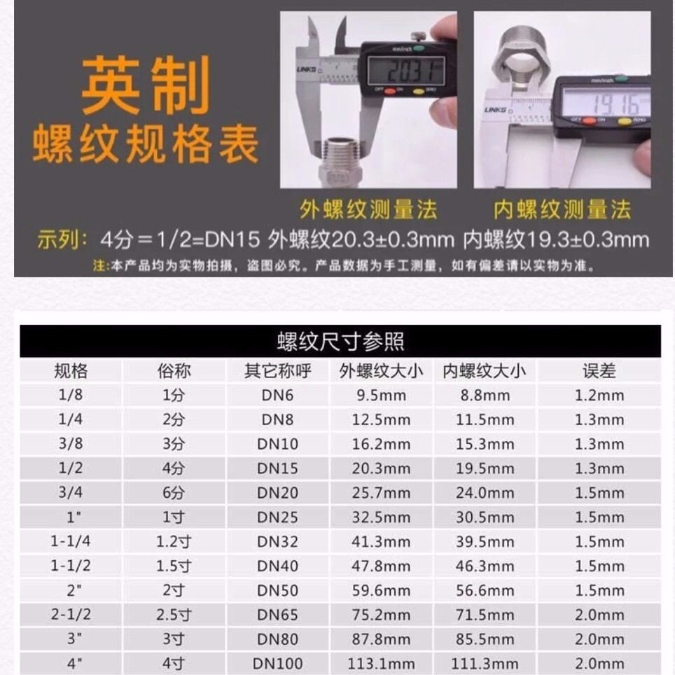 玛钢镀锌六角外丝直接对丝丝口/丝扣铸铁内接头管件4/6分DN152025 - 图0