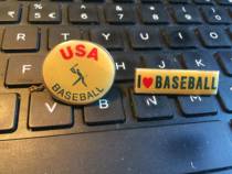 (Lingang loft) Olympic emblem baseballs badge badge body a pair of team insignia