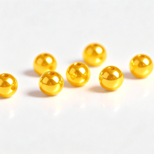 【凤彩鸣】古法珠足金999黄金转运珠手链小金珠子手串纯金宝串珠 - 图0