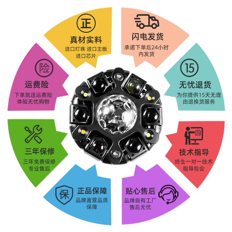 恩然六臂大金刚光束灯声控家庭ktv氛围灯酒吧旋转蹦迪灯舞台灯光,淘宝优惠券,粉丝福利购,淘宝优惠卷