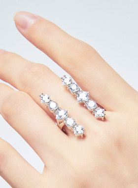 tripletipsy氛围感等号开口戒指