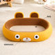 Oval deep-set cat scratching board, one-piece cat nest, wear-resistant and non-shedding cat supplies, claw-grinding large cat scratching basin, scratch-resistant