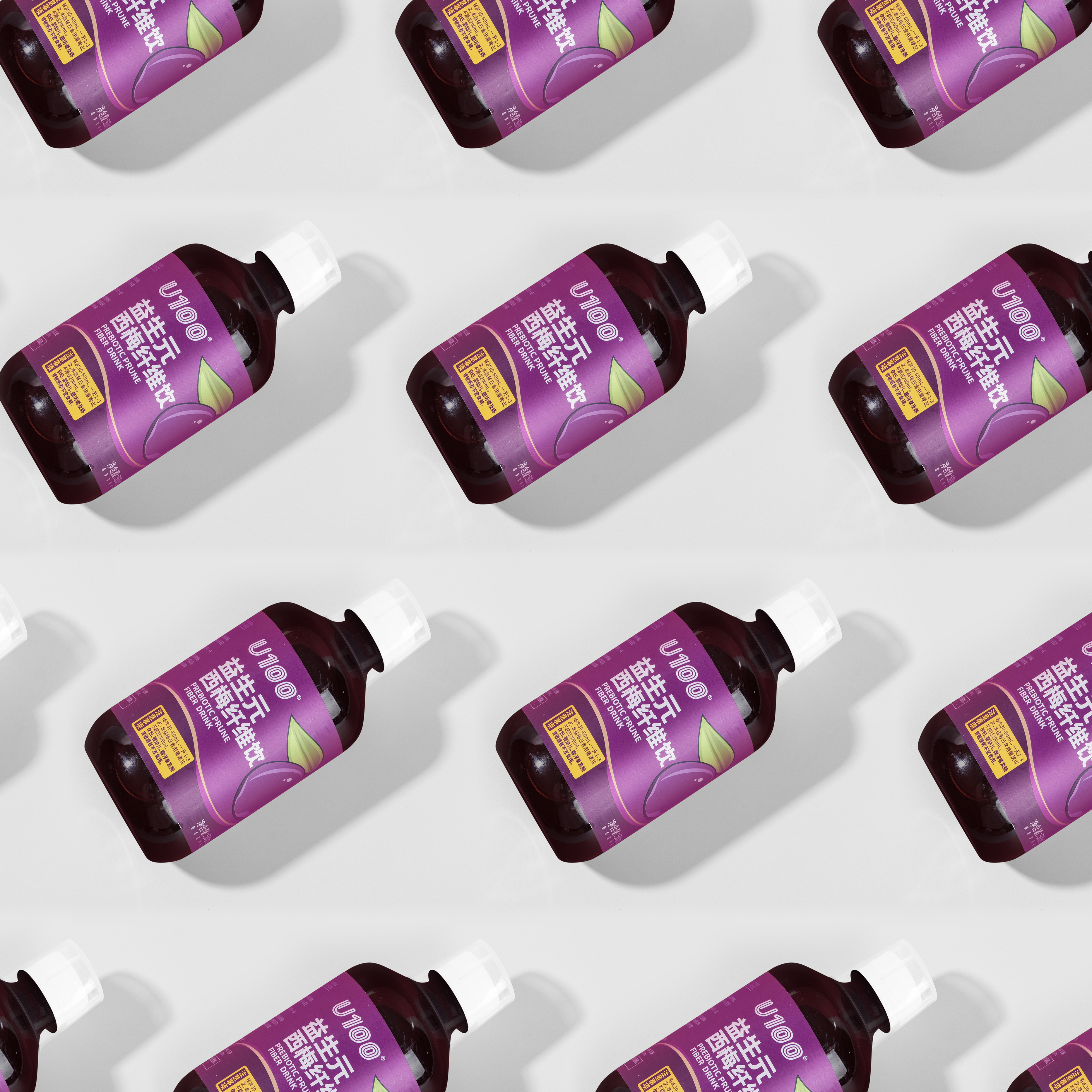 U100益生元西梅汁果饮大餐救星纯原浆饮料60%加州进口西梅原果汁