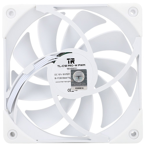利民Thermalright TL-C12PRO-W双面动平衡散热风扇12cm白色机箱 - 图1