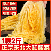 Zhengzong Tohoku Sour Vegetables Whole Traditional Crafts Big Vat Salted Farmhouse Special Produce Sour Cabbage Yellow Core Vegetable Whole Case 10 kilos