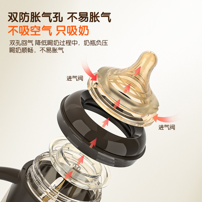 【叠加淘金币15.9】6个月以上ppsu婴儿奶瓶