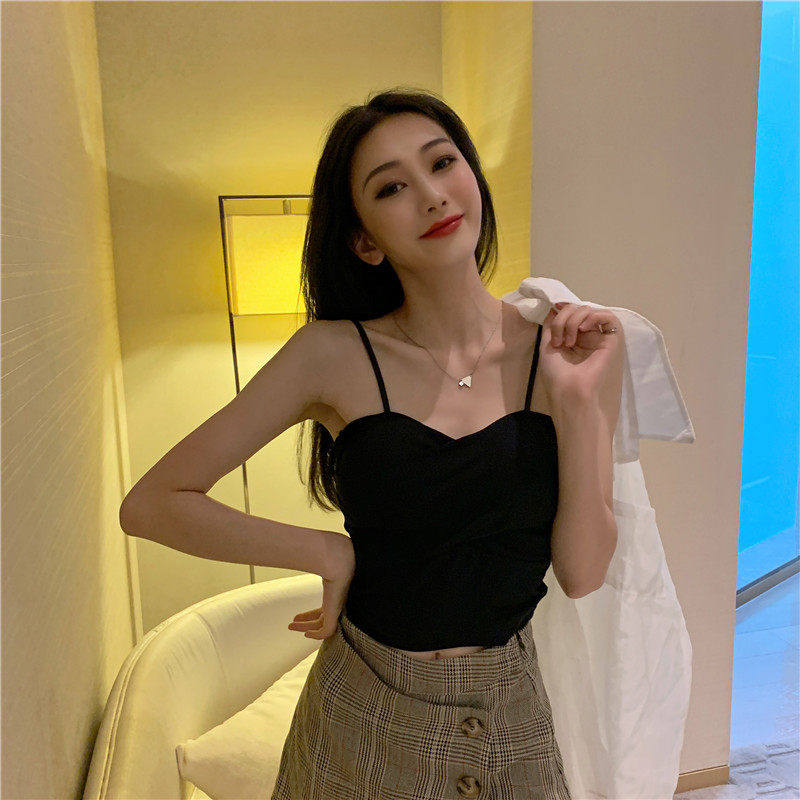 小女小众设计性感纯欲辣妹ins吊带 sunygal吊带/背心/T恤