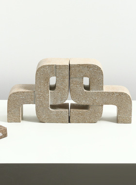 侘寂复古风创意将相树脂书靠