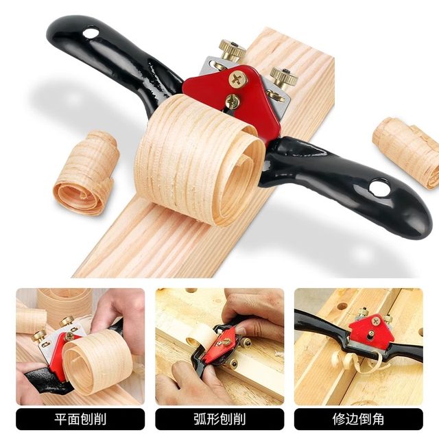 Carpenter Planer Diy Hand-made Planer Carpenter Bird Planer Mini Small Planer Hand-push Planer Artifact Iron Planing Edge Tool