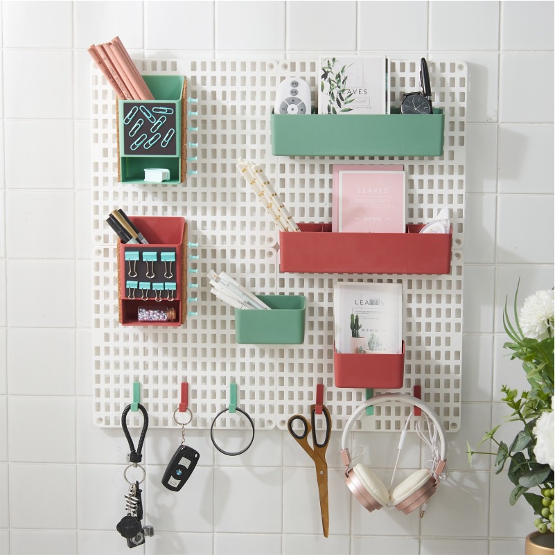 新品Hole plate racks, wall-mounted storage racks, punch-free - 图0