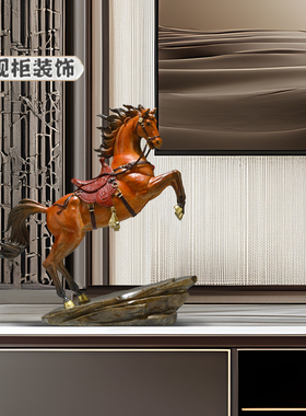 油师傅黄铜国风传世战马摆件礼品