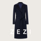 zezi羊毛大衣双面呢中长款新款秋冬毛呢外套气质百搭女士高级外套