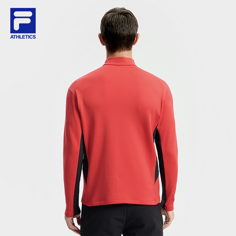 FILA 斐乐官方男子长袖T2025冬季新款滑雪运动健身加绒打底长T,淘宝优惠券,粉丝福利购,淘宝优惠卷