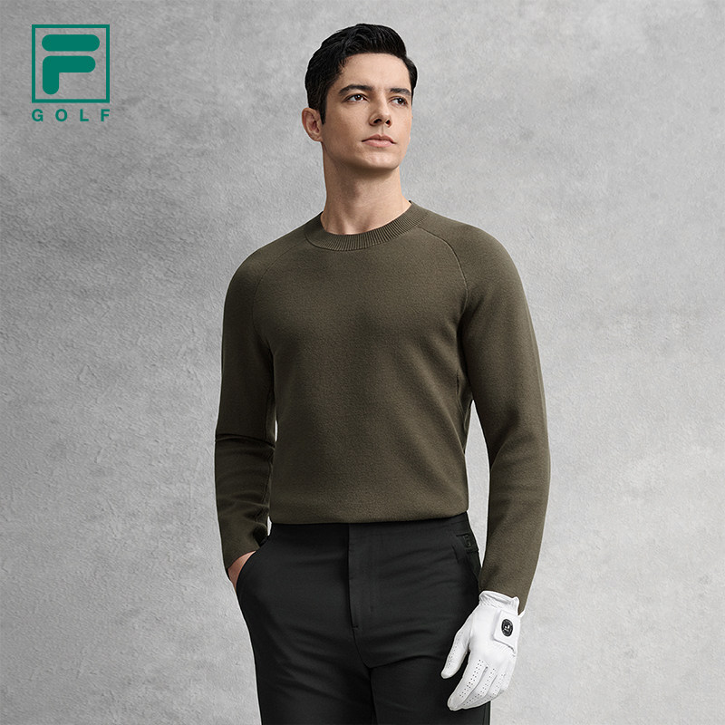 FILA 斐乐官方男子编织衫2026春新款高尔夫运动套头毛衣基础上衣,淘宝优惠券,粉丝福利购,淘宝优惠卷