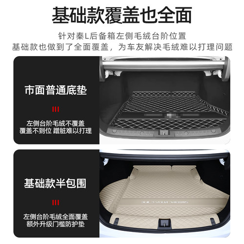 比亚迪秦L后备箱垫全包围26款秦ldmi/ev尾箱垫汽车内装饰用品配件 - 图1