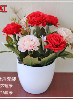 仿真花盆栽假花塑料花卧室桌面小摆件家居室内外装饰布置厂家