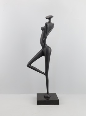 欧式创意金属抽象人物雕塑艺术摆件电视柜样板间客厅家居软