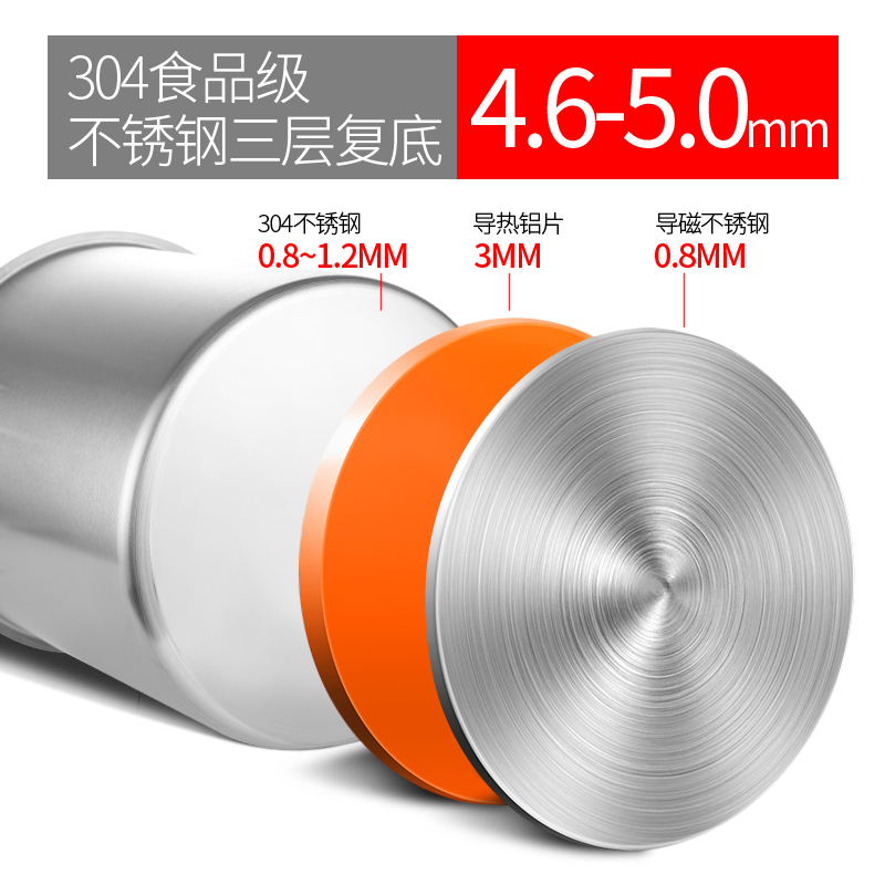 304复合底汤桶一体成型锅身食品级不锈钢大容量卤桶油桶炖锅商用 - 图1