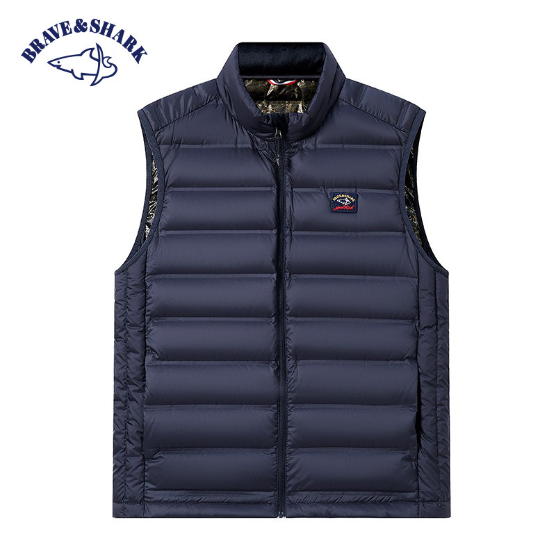 勇士鲨鱼羽绒马甲男冬季潮流宽松军绿色马甲石墨烯保暖背心轻薄,淘宝优惠券,粉丝福利购,淘宝优惠卷