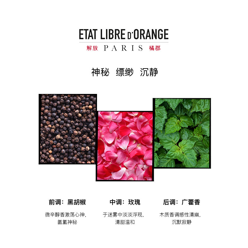 【官方正品】解放橘郡赫曼如影男香水 解放橘郡香水香水