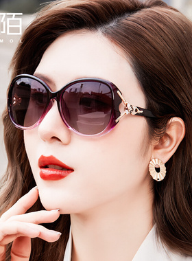 墨镜女夏时尚妈妈款偏光眼镜2021年新M款大脸开车女防紫外线