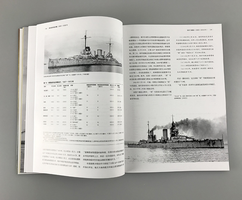 【指文官方正版】《英国战列巡洋舰：1905—1920年》大开本 赠大拉页线图 铜版纸印刷 指文海洋文库海军学会出版珍贵资料丰富数据 - 图3