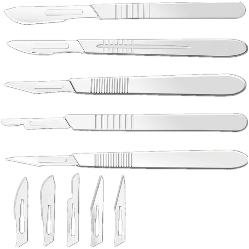 医用无菌外科手术刀柄加厚不锈钢刀架刀片3号4号11号23号解剖刀pc多图5