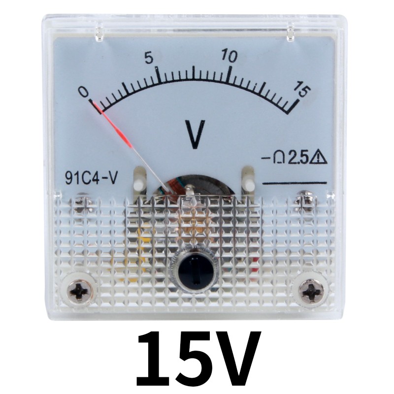 指针式直流电流表91C4-1A 2A 3A 5A10A 50V 100V250V机械电压表头 - 图0