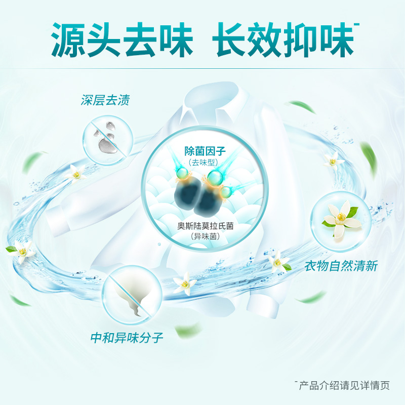 蓝月亮除菌去味洗衣液16斤瓶袋补充  去汗味专用机洗促销装正品