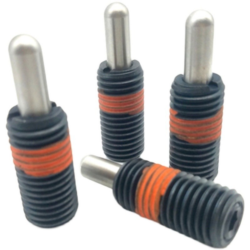 PJX3/4/5/6/8/10/12/16分度锁紧定位销镀镍超重载型ZAP13弹簧柱塞 - 图1