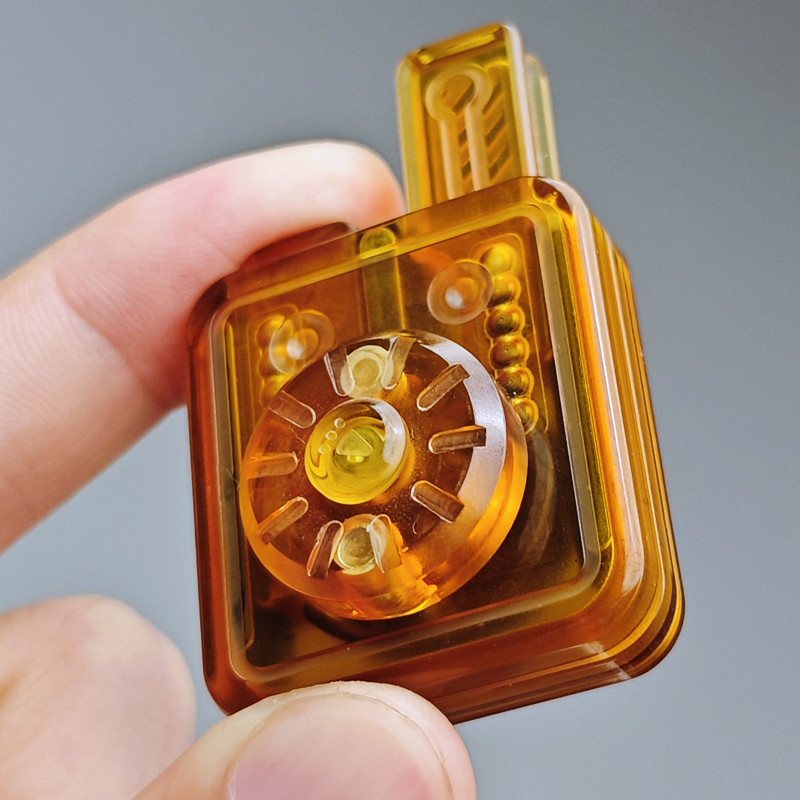 EDC兔叽PEI机械按压推牌指尖陀螺叮叮段落啪啪币解压玩具黑科技,淘宝优惠券,粉丝福利购,淘宝优惠卷