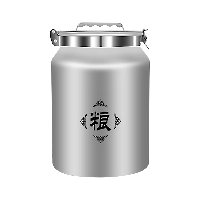 富海铝合金米桶家用大容量密封罐防虫防潮茶叶罐食品级米面储存罐 - 图3