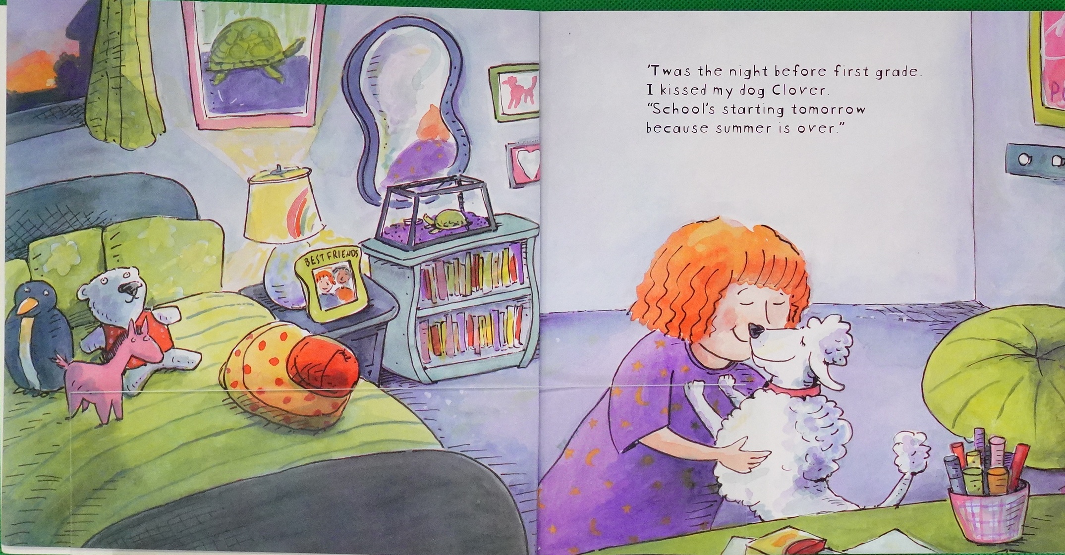 The Night Before First Grade Reading Railroad by Natasha Wing平装Grosset  Dunlap一年级 (读铁路) 前一天晚上 - 图2