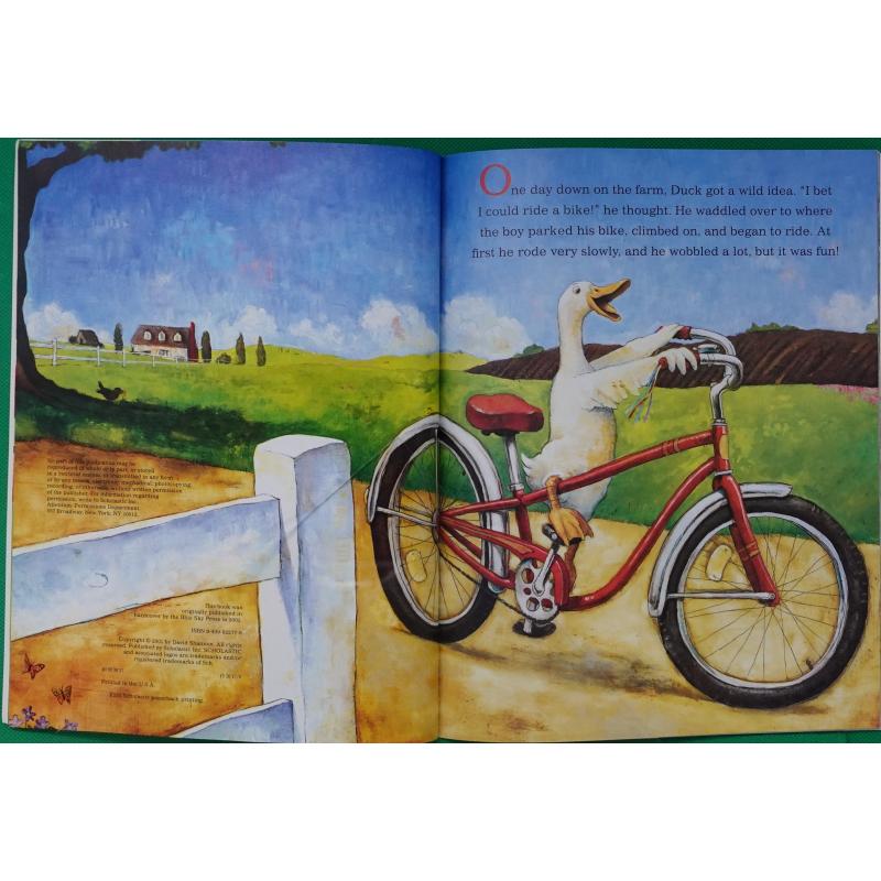 Duck on a Bike - Macmillan/Mcgraw-Hill by David Shannon平装Scholastic自行车鸭 - 麦克米伦/麦格劳 - 希尔 - 图1