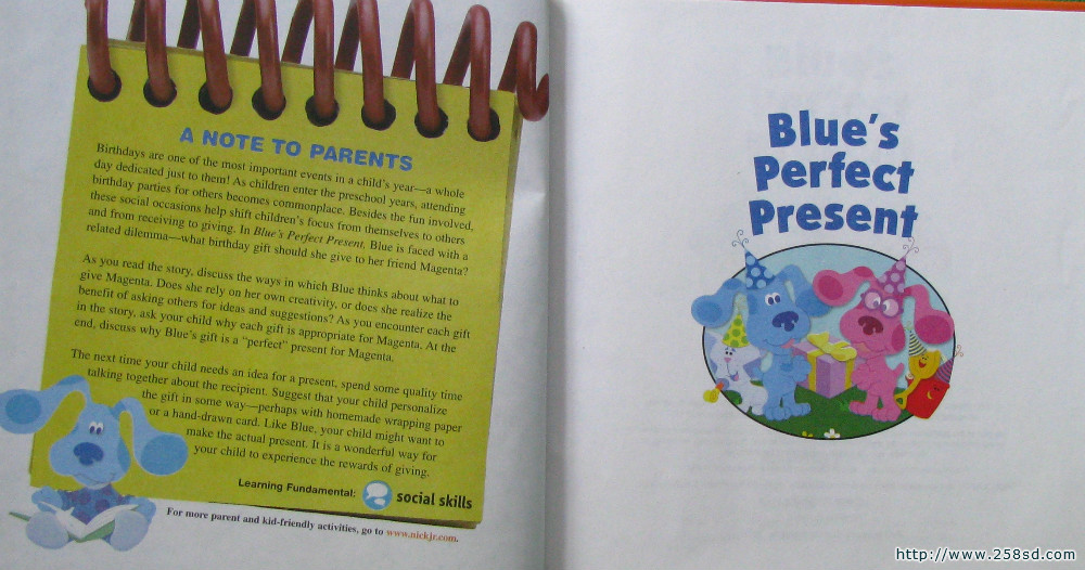 Blues Clues - Blues Perfect Present  by Kitty Fross精装Scholastic蓝蓝系列 - 图2